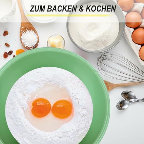 Küchenprofi Rührschüssel Set 5er – Stapelbare Teigschüsseln für leichte Zubereitung in der Küche