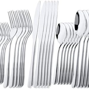 Premium Besteck Set 30-teilig für 6 Personen | Hochwertiges Edelstahl Essbesteck für festliche Anlässe | Stilvoll und la