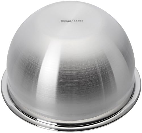 Amazon Basics Rührschüsseln Set – 3-teilig, Edelstahl, ideal für Küche & Backen