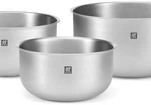 ZWILLING Prep Schüsselset 3 tlg. aus 18/10 Edelstahl - Ideale Küchenhelfer für jeden Anlass (17, 21, 25 cm)